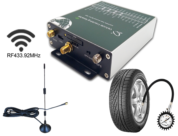 gps tracker with camera, RFID reader, LCD display, fuel level monitoring system